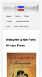 Mobile Screenshot of pariswriterspress.com