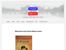 Tablet Screenshot of pariswriterspress.com